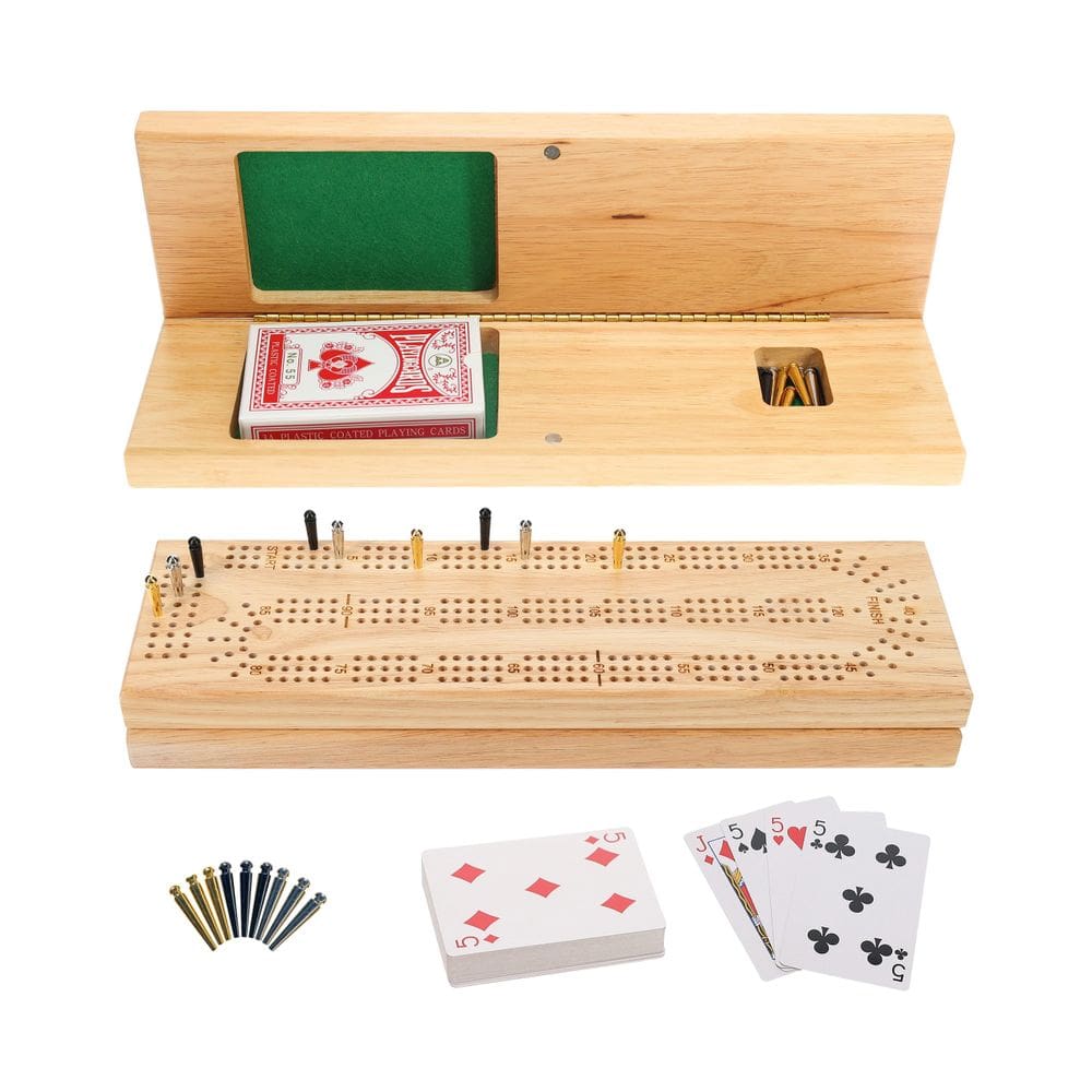 Conjunto de jogos de tabuleiro Cribbage WE Games Continuous 3 Track