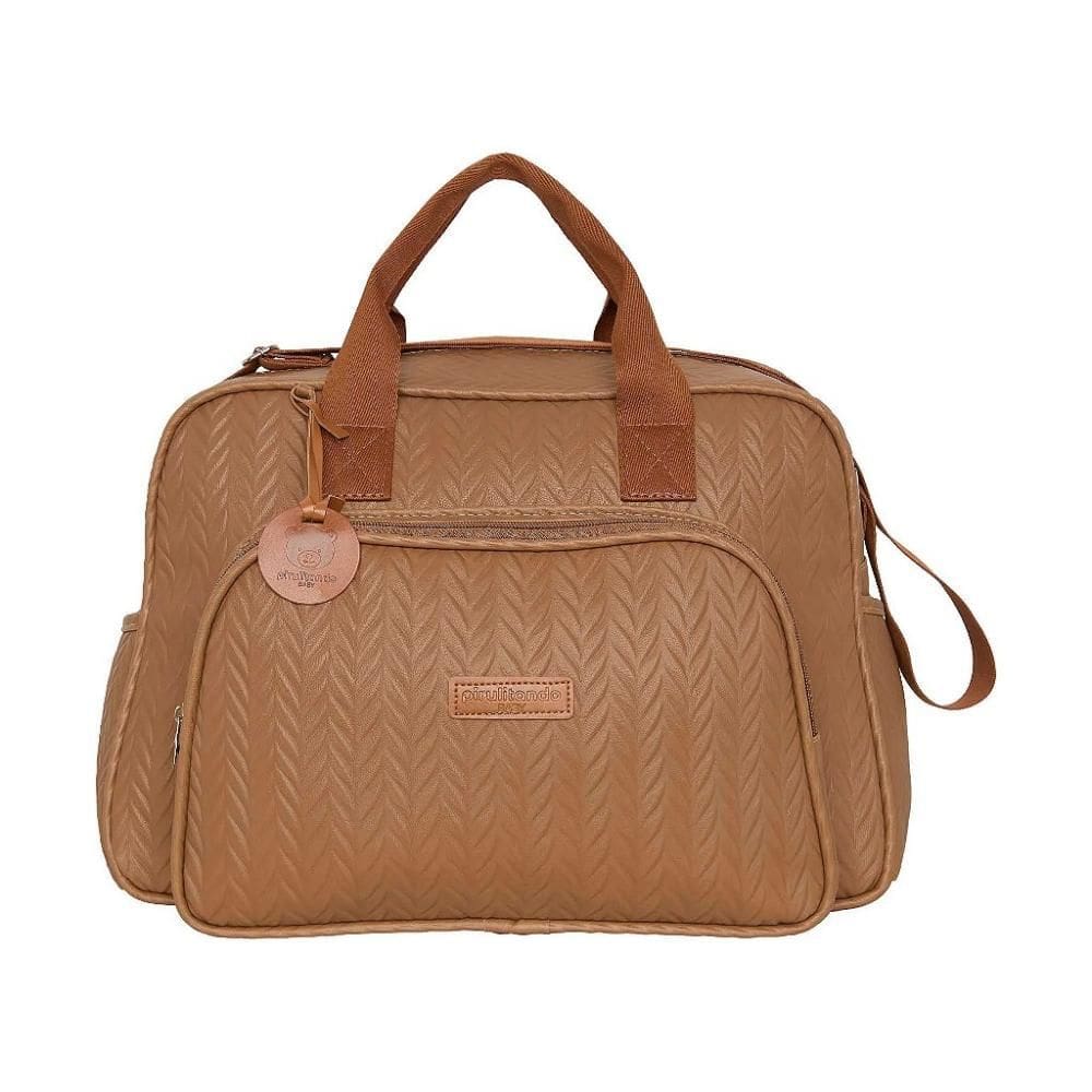 Bolsa de Maternidade Pirulitando Baby Grande Refúgio Marrom
