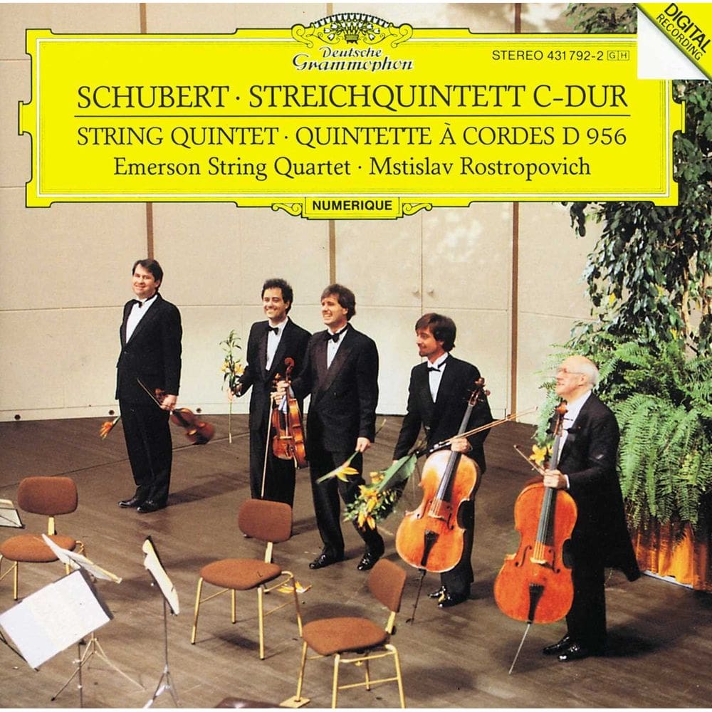 CD Schubert: Quinteto de cordas em dó, d. 956 - Quarteto Rostropovich/Emerson