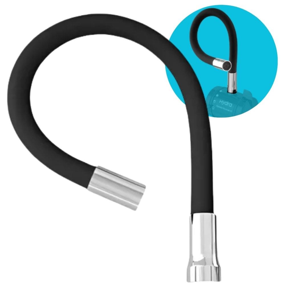Tubo Fléxivel Bica Torneira Hydralar Gourmet 4t Preto Hydra