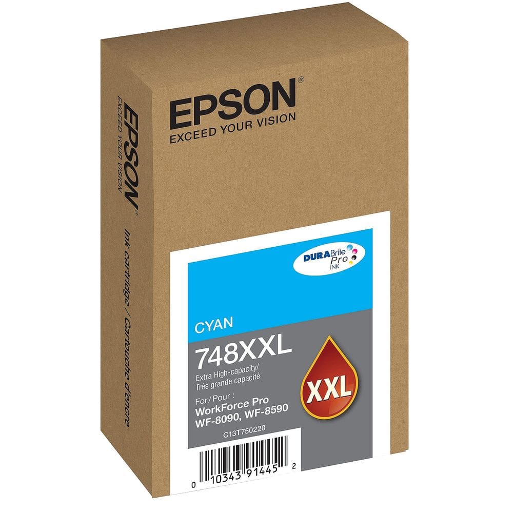 Cartucho de tinta Epson 748 DuraBrite Pro Alta Capacidade Ciano