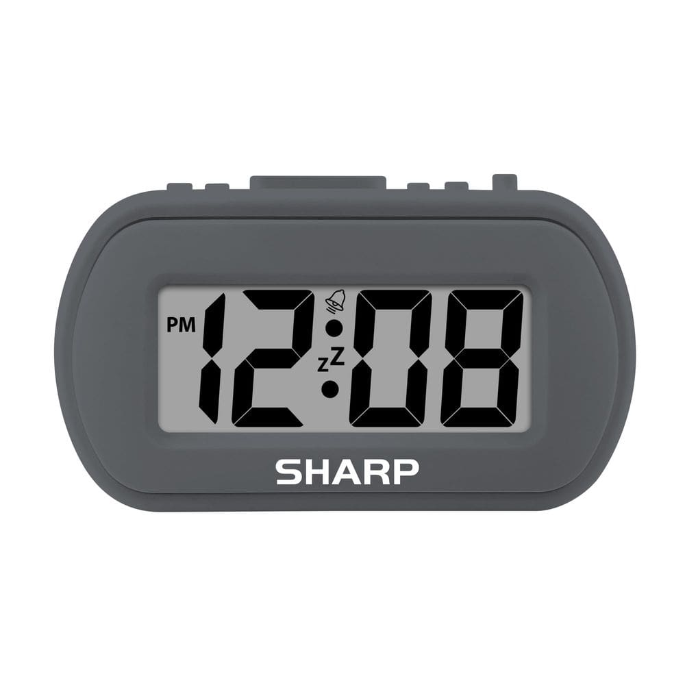 Despertador Sharp SPC483CAMZ de plástico tátil com luz de fundo azul
