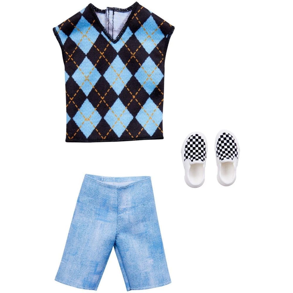 Pacote de moda Barbie Ken Fashionistas HJT26 Complete Outfit