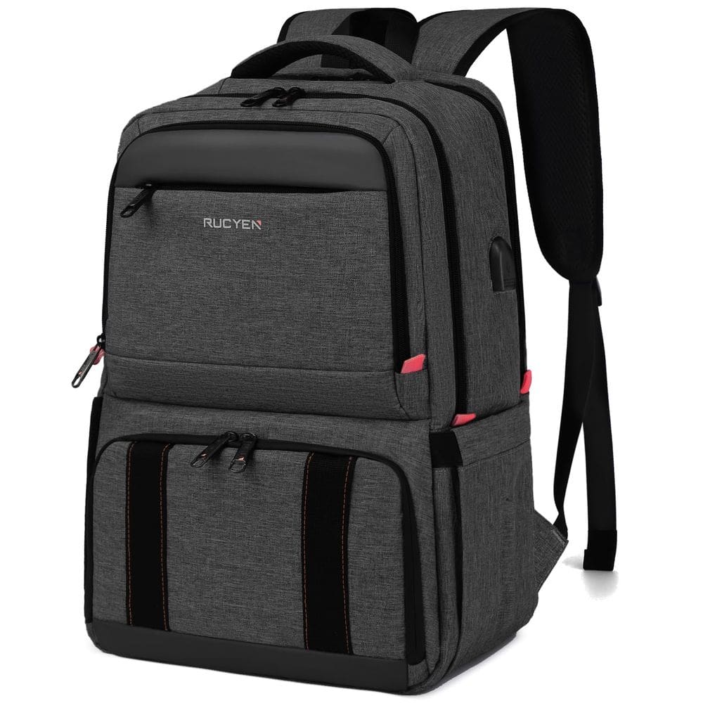 Mochila de almoço RUCYEN, bolsa térmica isolada de 17,3 polegadas com porta USB