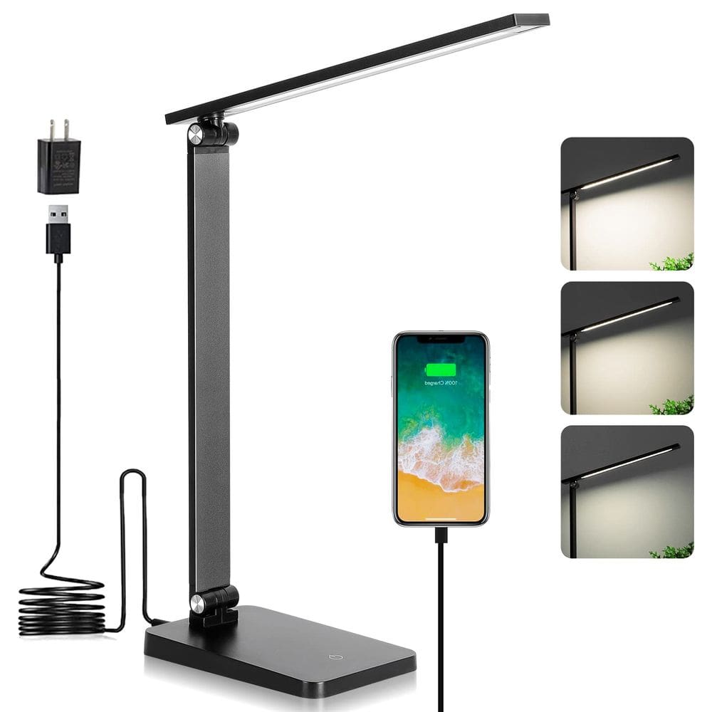 Lâmpada de mesa LED Best World LED WLM390-TLA-8W-01 5000K preta