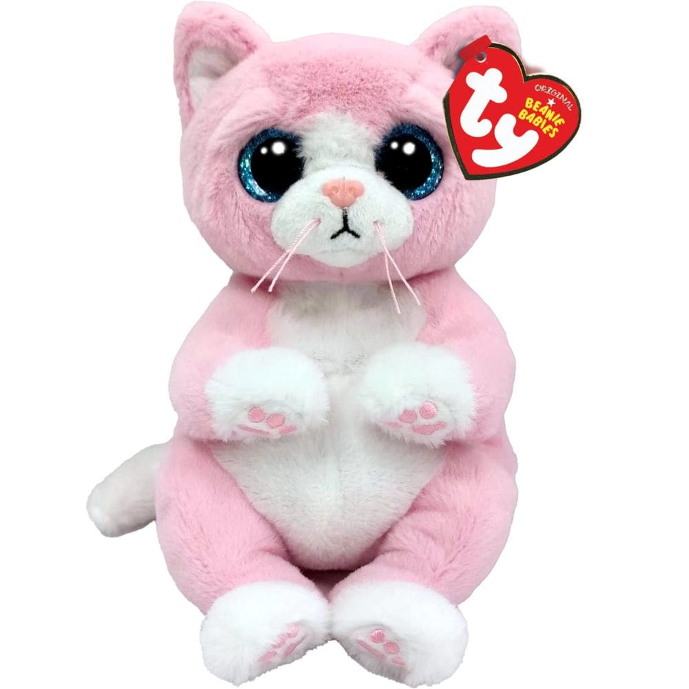Brinquedo de pelúcia Ty Beanie Bellies Lillibelle The Pink Kitten 20cm