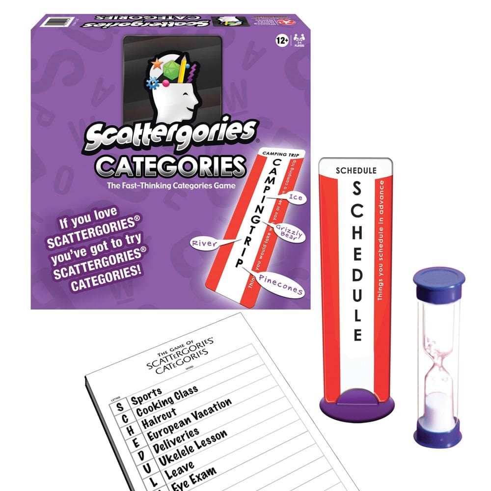 Jogos de tabuleiro Winning Moves Scattergories Categorias de 12 anos ou mais