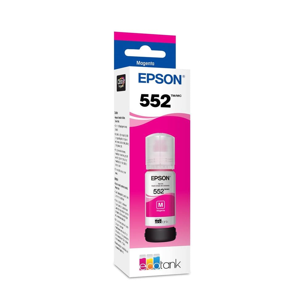 Garrafa de tinta Epson 552 EcoTank Magenta 70mL para ET-8500, ET-8550
