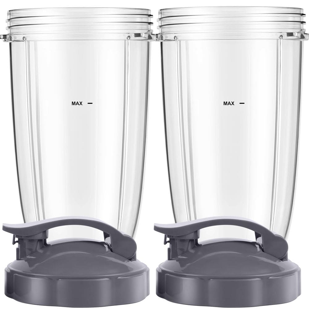 Copos de liquidificador LVAINIT 700 mL com tampa dobrável para uso NutriBullet