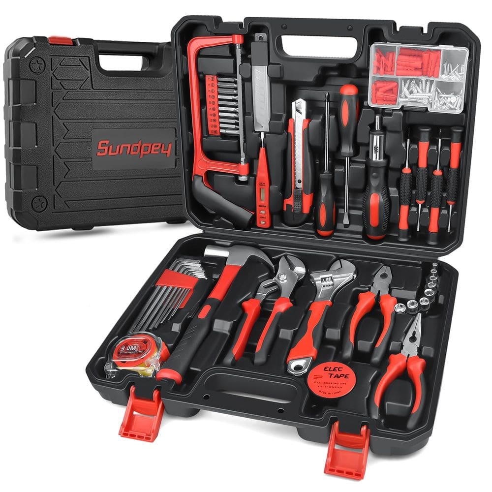 Kit de ferramentas Sundpey Home 148 unidades com chave de fenda com catraca