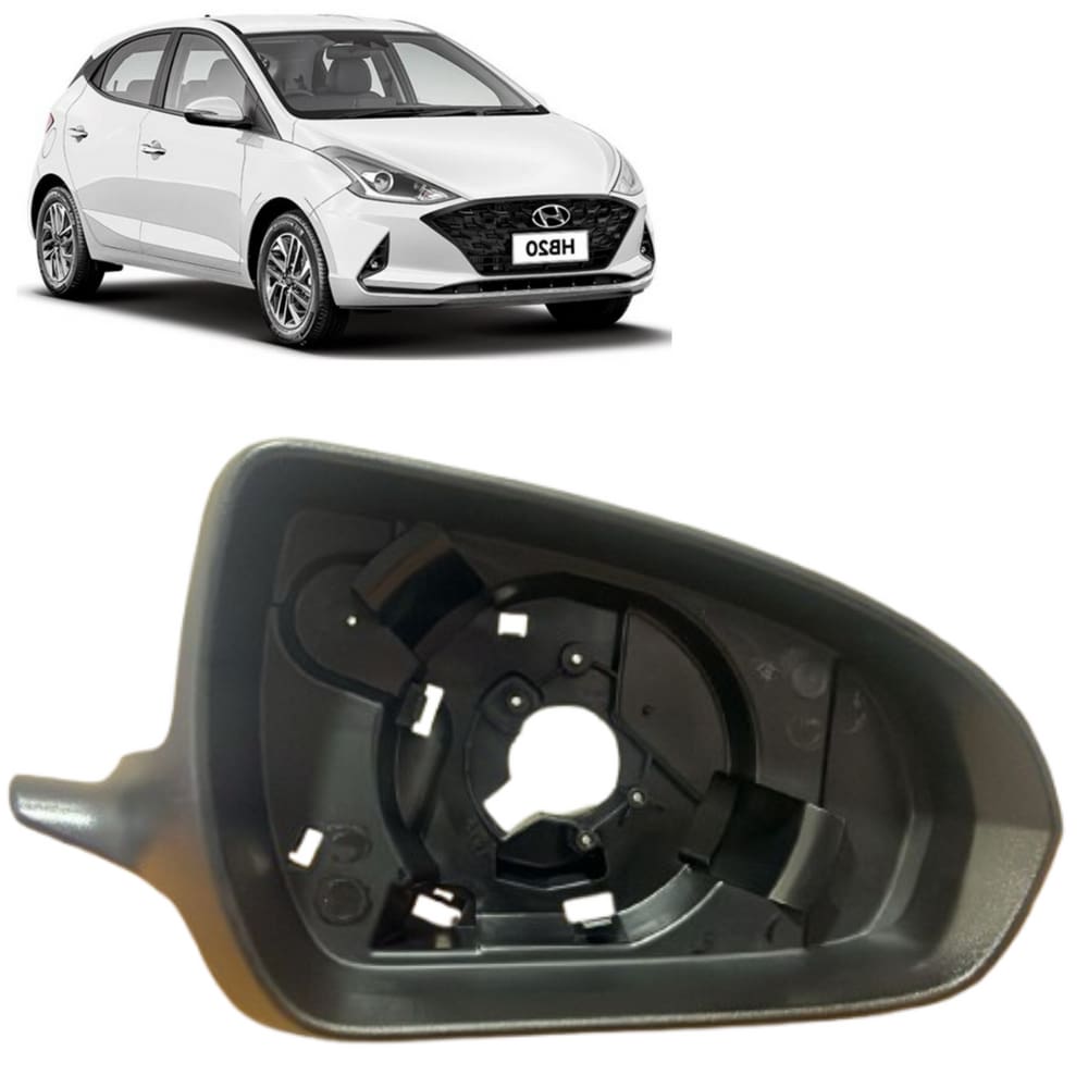 Aro Moldura Com Furo Retrovisor Hb20 2020 A 2025 Direito