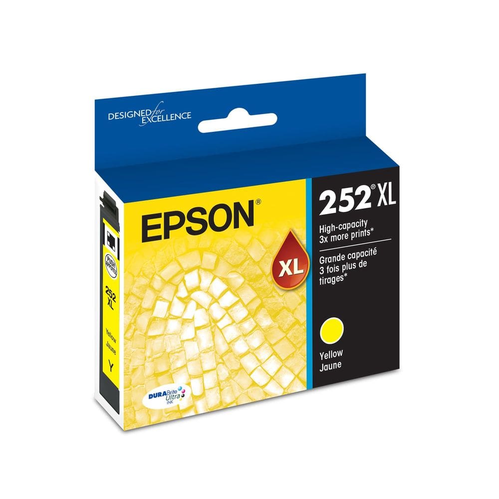 Cartucho de tinta Epson 252 DuraBrite Ultra High Capacity Amarelo