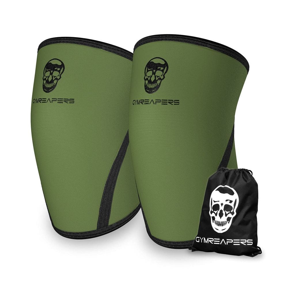 Compressão de neoprene de 7 mm com mangas de joelho Gymreapers (par)