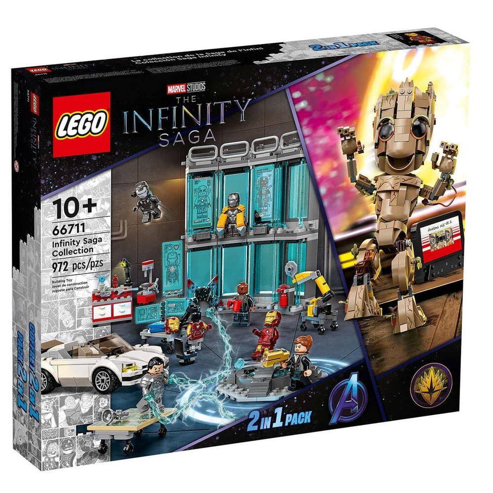 Brinquedo LEGO The Infinity Saga: Marvel Baby Groot e Homem de Ferro