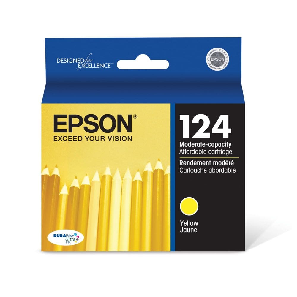 Cartucho de tinta Epson 124 DuraBrite Ultra Yellow T124420