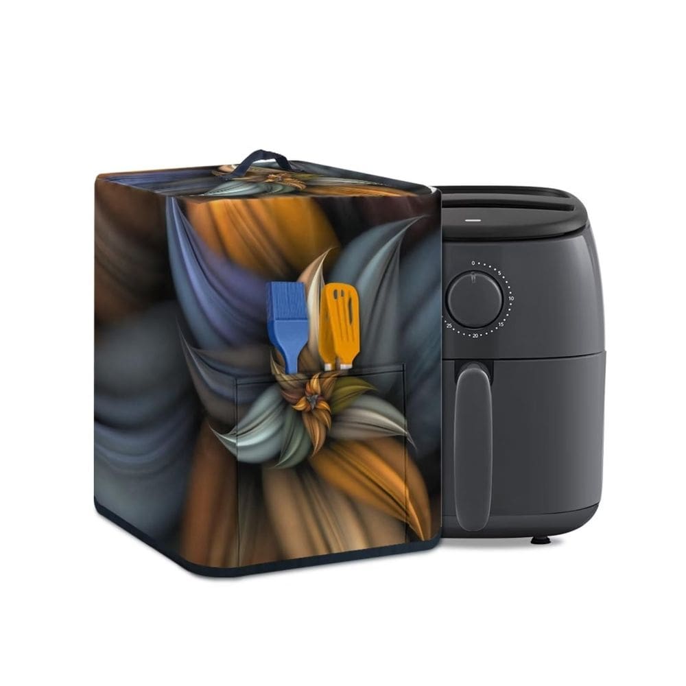 Tampa de poeira para fritadeira de ar NETILGEN com alça e bolso marrom