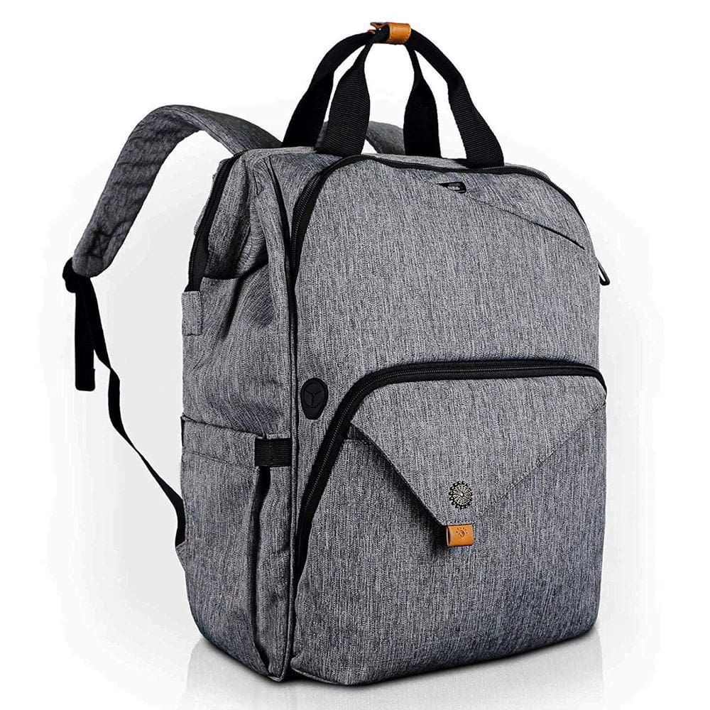 Mochila Hap Tim Travel 7651-G para mulheres de 15,6" com capa para laptop