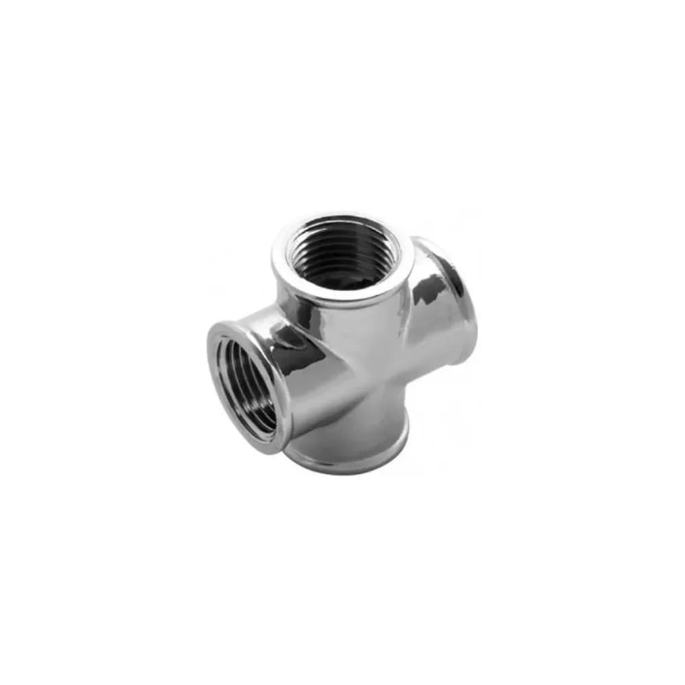 Cruzeta Te Metal Cromado 4 Saídas 1/2 Blukit