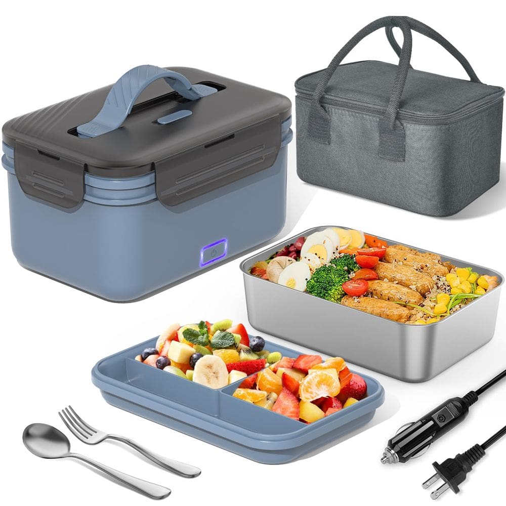 Lancheira elétrica Herrfilk 100W 4 em 1 aquecedor de alimentos 1,8L