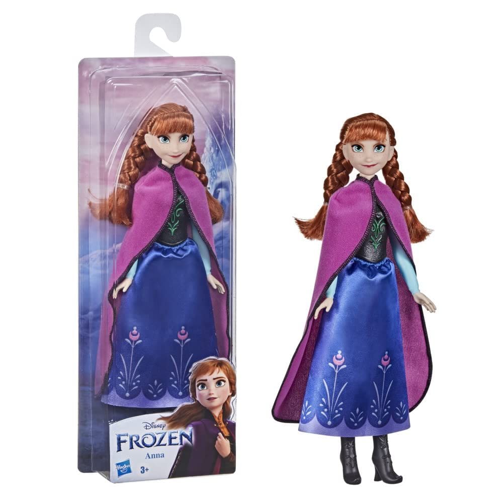Boneca fashion Disney Frozen Shimmer Anna com saia e sapatos