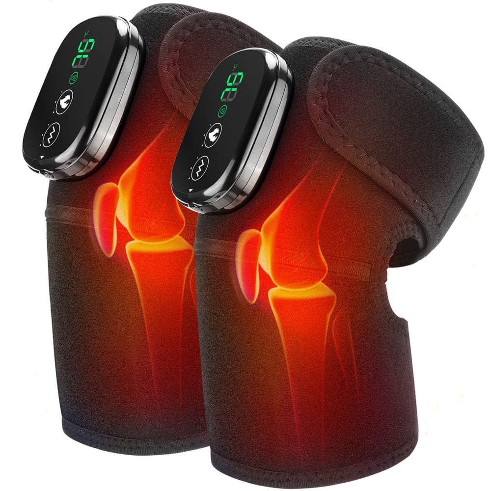 Massageador de joelho MOAJAZA com calor e vibração para artrite
