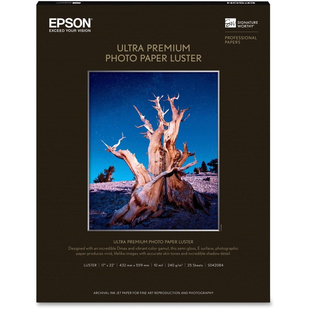 Papel fotográfico Epson Ultra Premium LUSTER 17x22" 25 folhas