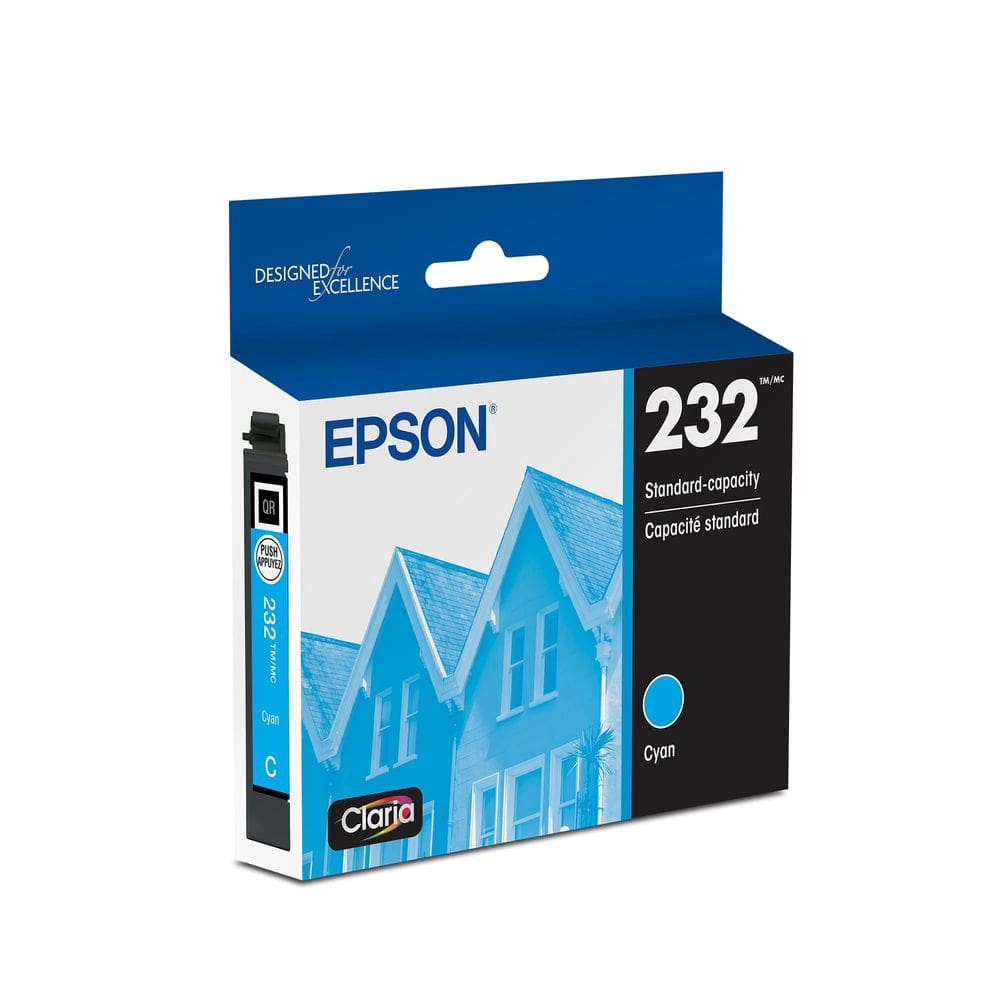Cartucho de tinta Epson 232 Claria de capacidade padrão ciano T232220-S