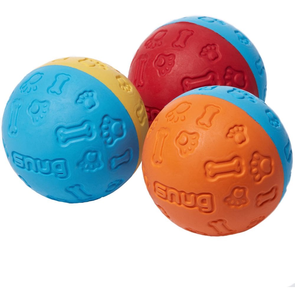 Bolas de borracha para cães, tamanho confortável de bola de tênis para pequenas e médias