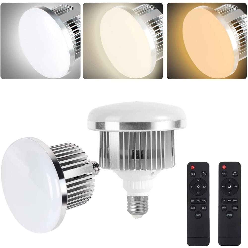 Lâmpada fotográfica 85W 2700-6400K LED tricolor regulável