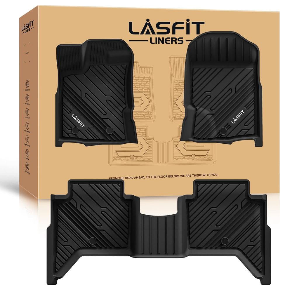 Tapetes de chão LASFIT para Ford Ranger 2020-2023 SuperCrew Cab