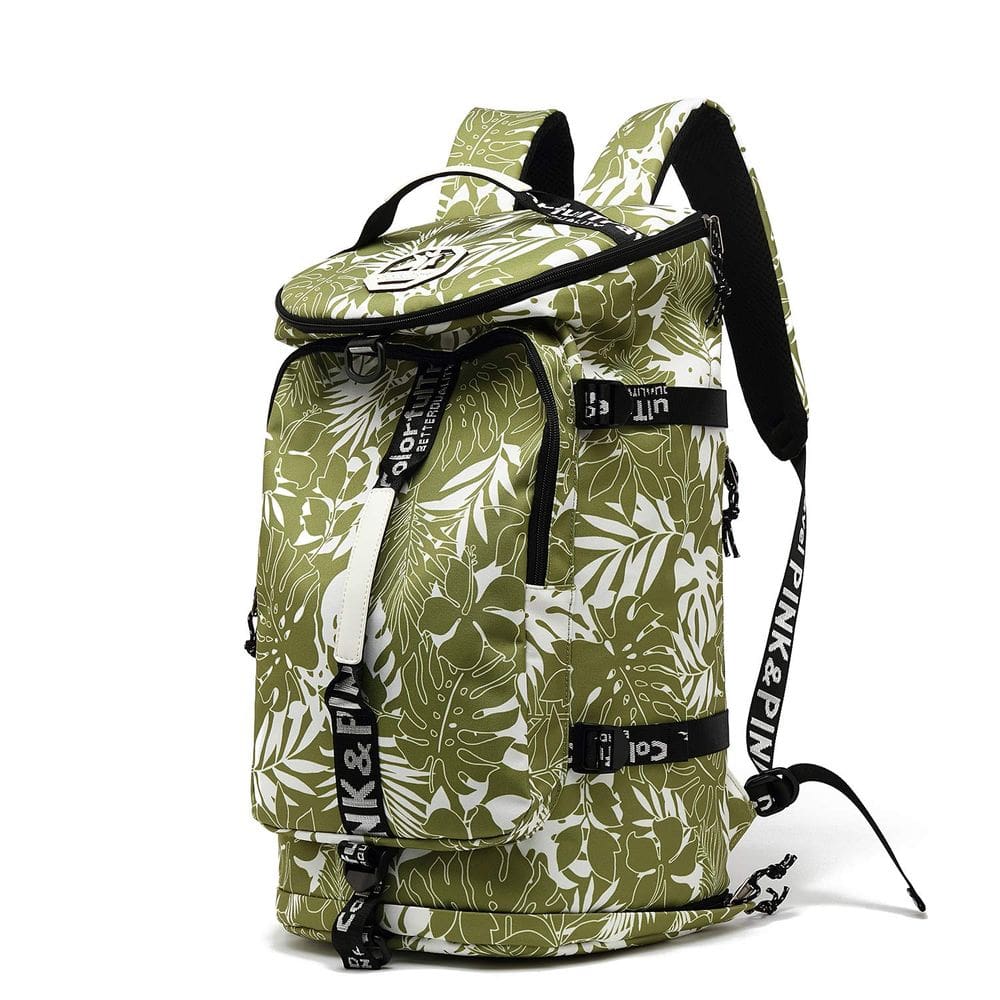 Mochila de ginástica Kalesi 4-Way impermeável verde-oliva