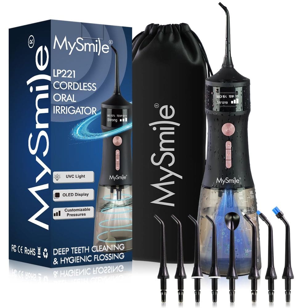 Irrigador oral MySmile Powerful Cordless 350ml Water Flosser