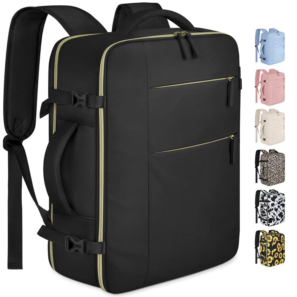 Mochila de viagem Capolo impermeável para mulheres e homens para laptop de 17"