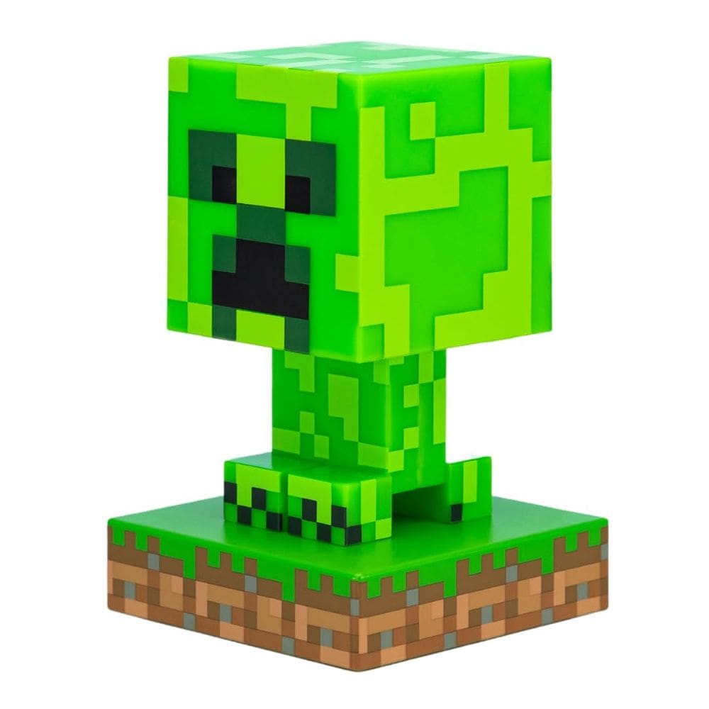 Lâmpada 3D Night Light Paladone Minecraft Creeper de 12 cm