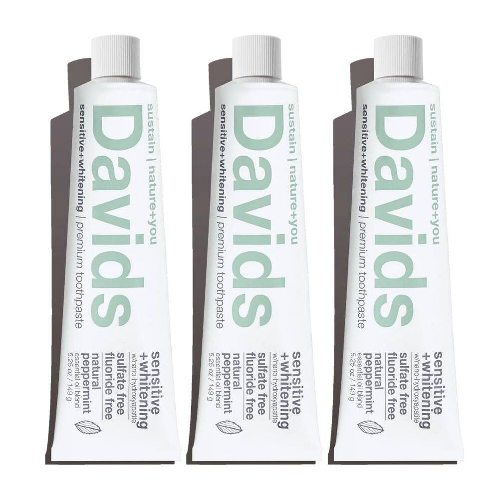 Pasta de dentes Davids Hydroxi™ sem flúor Nano Hidroxiapatita