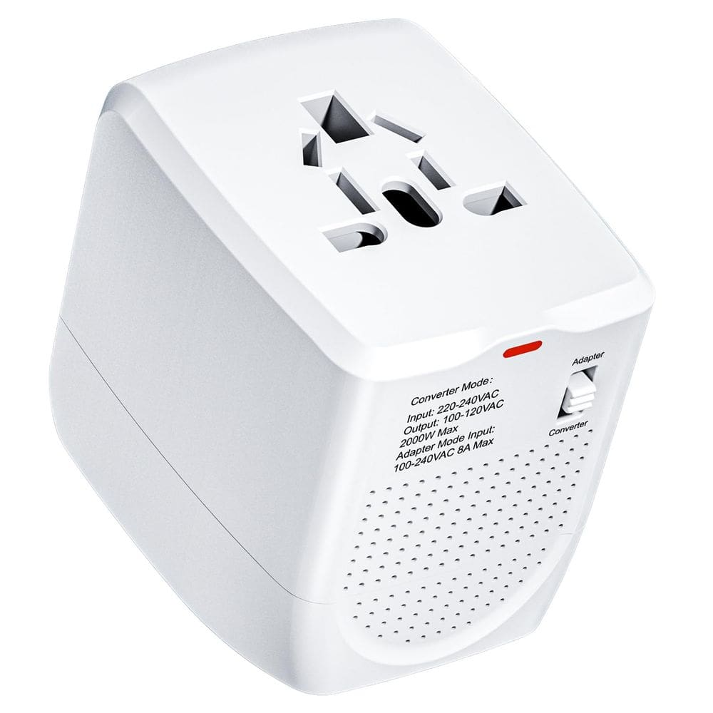 Adaptador conversor de viagem internacional 220V a 110V