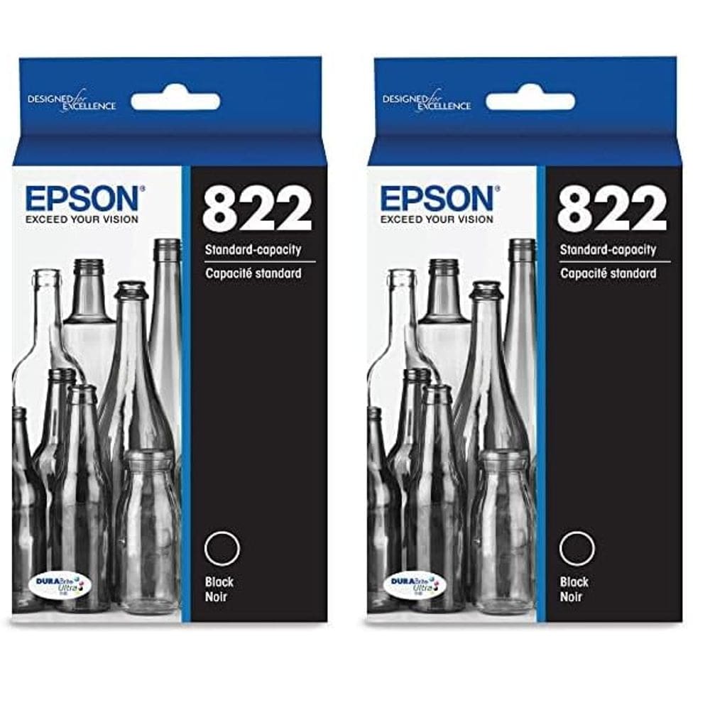 Cartucho de tinta Epson T822 DuraBrite Ultra Black (T822120-S) x2