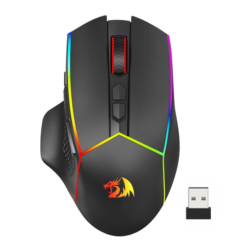 Mouse sem fio para jogos Redragon M814 8000 DPI RGB 250Hrs
