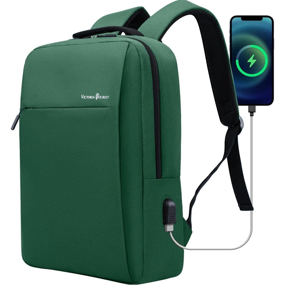 Mochila para notebook Victoriatourist Business 15,6&quot; USB Verde