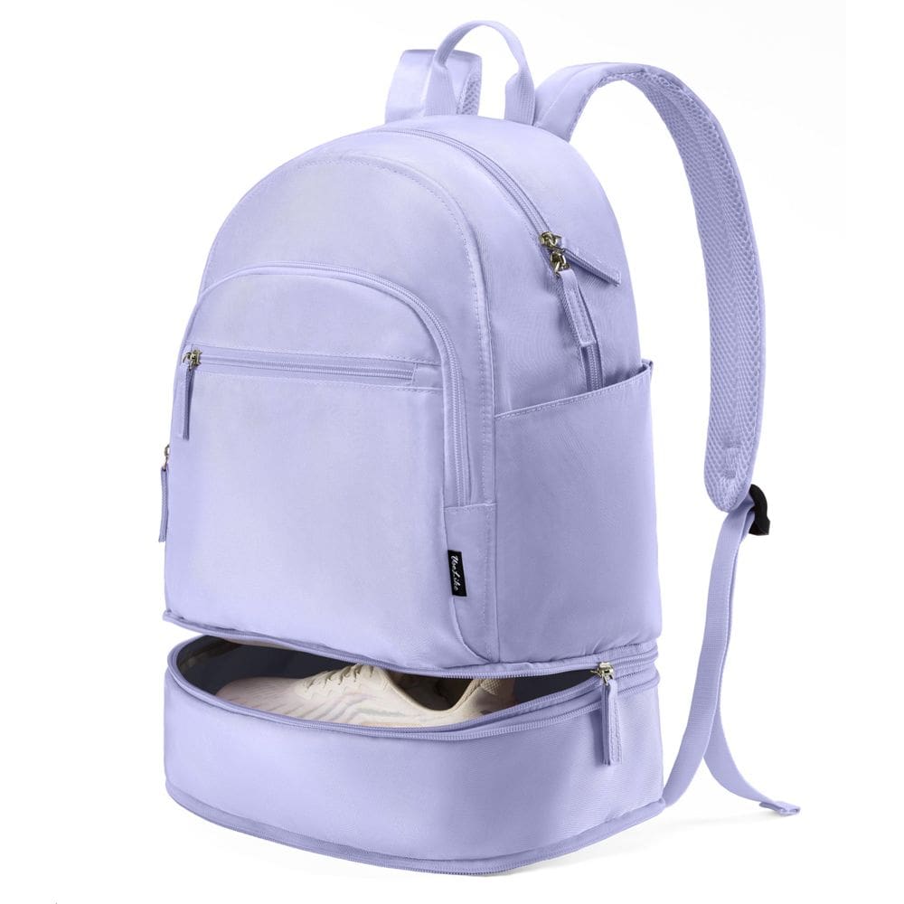 Mochila de ginástica Uselike para mulheres com compartimento para sapatos 26L à prova d`água
