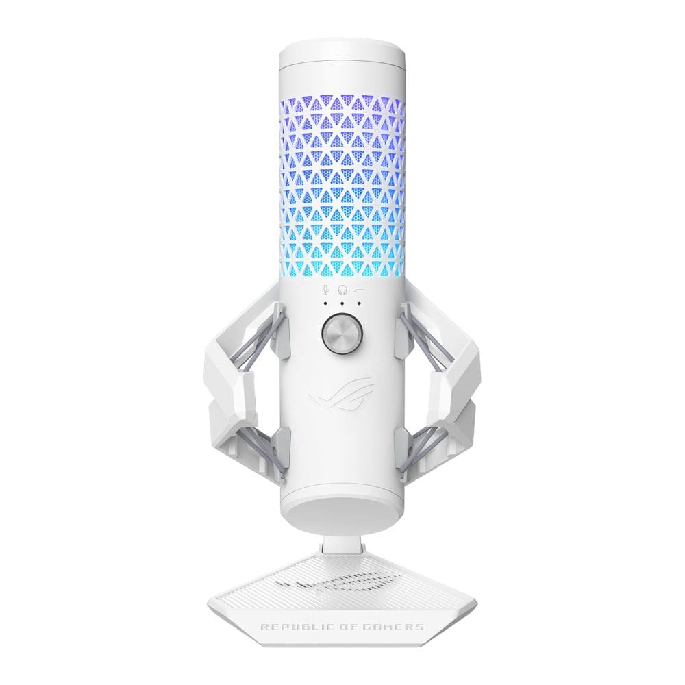 Microfone USB para jogos ASUS ROG Carnyx 192kHz/24 bits branco