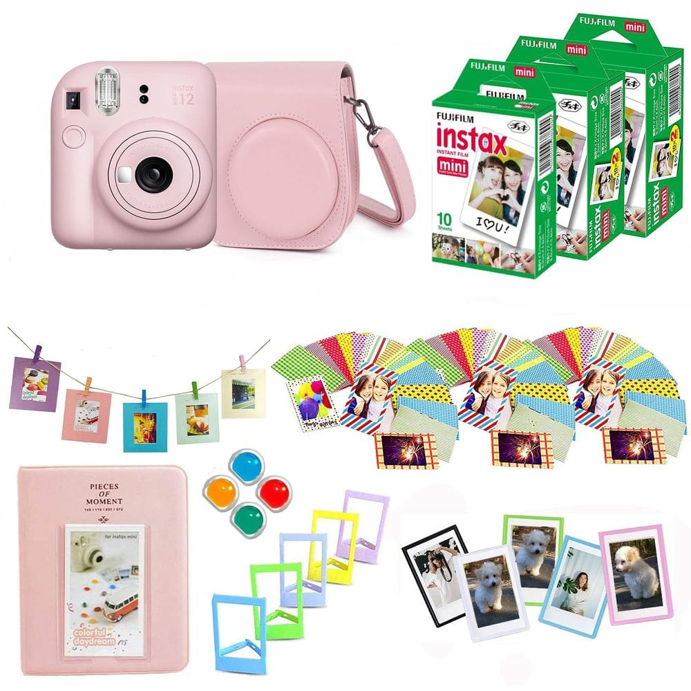 Pacote de acessórios para câmera instantânea Fujifilm Instax Mini 12 +