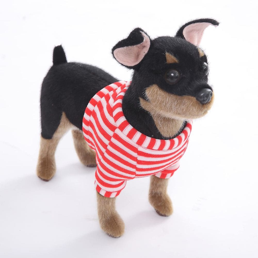 Bicho de pelúcia CU-MATE Doberman Pinscher Dog 25cm - preto/castanho