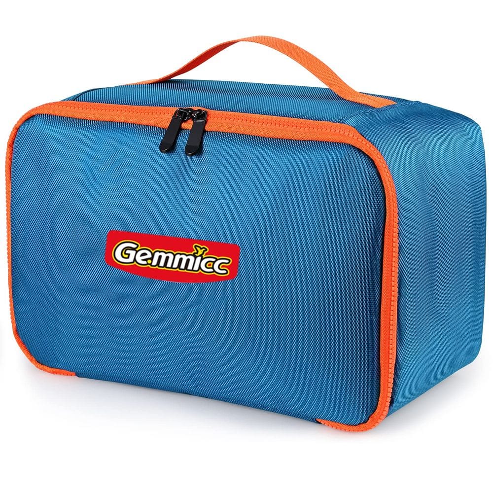 Estojo de transporte de brinquedos Gemmicc Magnetic Tiles Storage Bag azul
