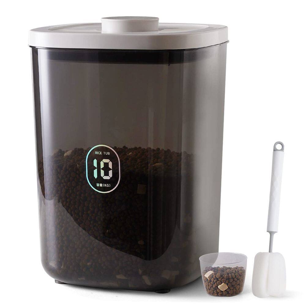Dispensador de arroz LivLab AY-10KG-GREY 10L com copo de medição