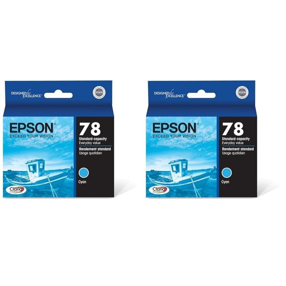 Cartucho de tinta Epson 78 Claria Hi-Definition Cyan T078220 x2