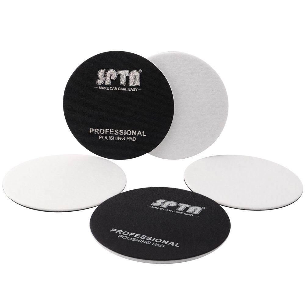 Almofada de polimento de vidro SPTA 5 unidades de 125 mm para limpeza de janelas de automóveis