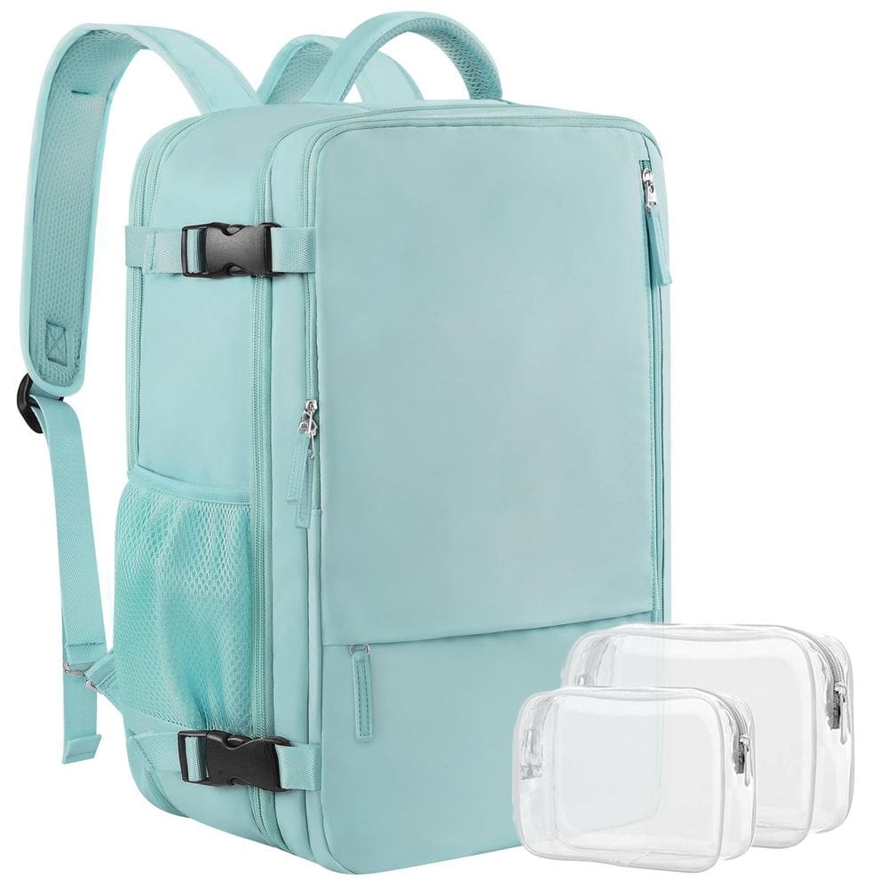 Mochila de viagem Sinaliy Large 40L impermeável para mulheres de 17 polegadas
