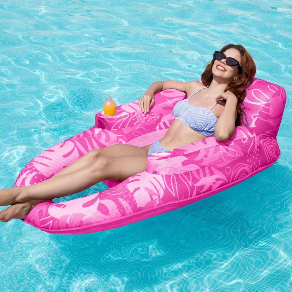Espreguiçadeira inflável para piscina Sloosh Premium Adult Pink