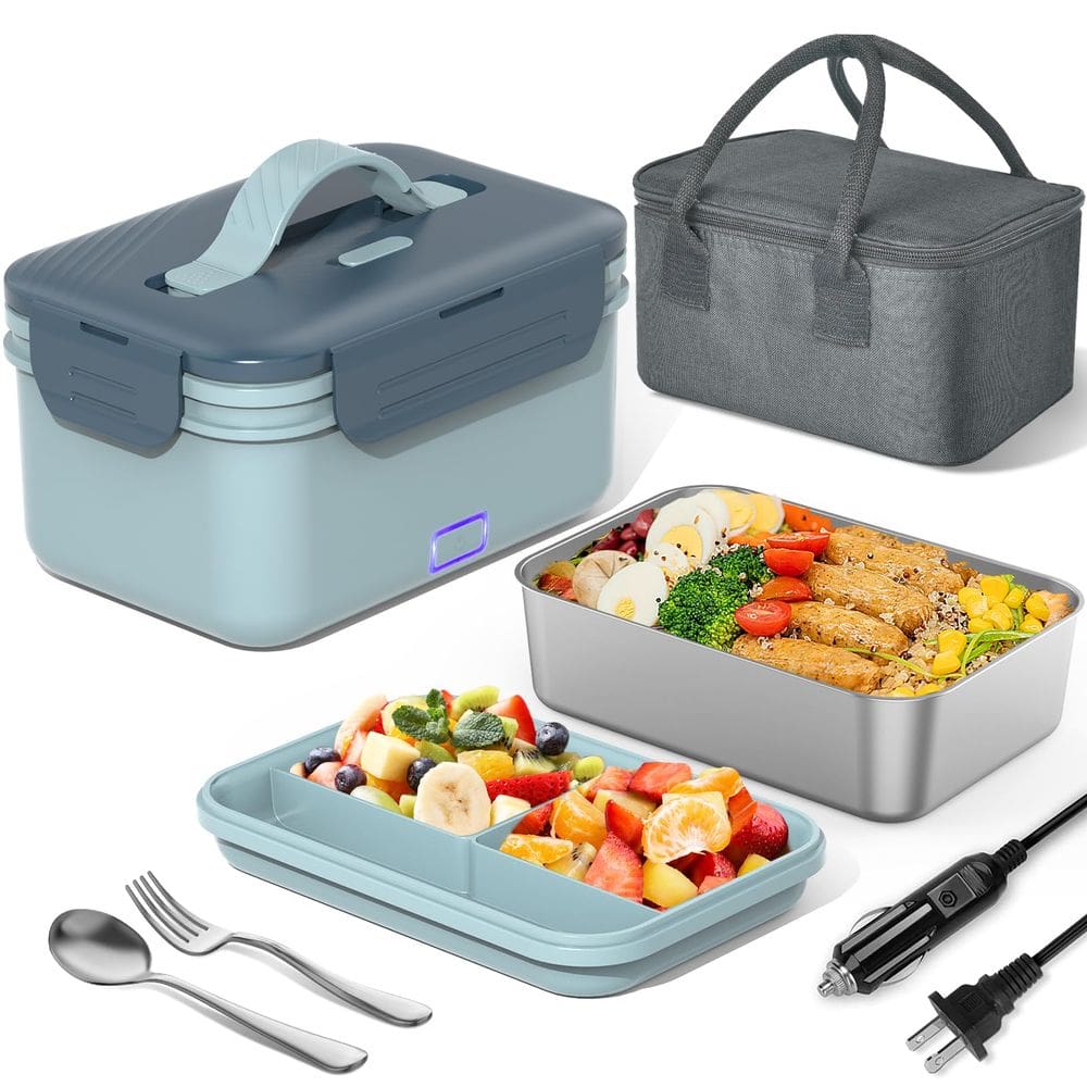 Lancheira elétrica Herrfilk 100W 4 em 1 aquecedor de alimentos 1,8L